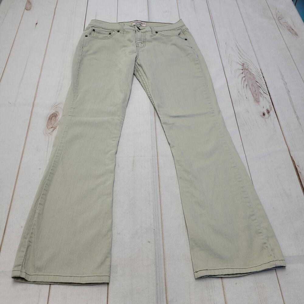 Vintage Levi's stretch bootcut jeans retro tan khaki 8 - Picture 2 of 8